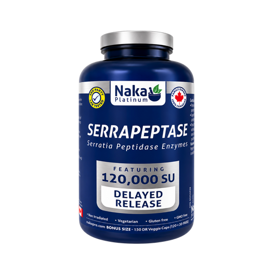 Naka Platinum Serrapeptase 150 Capsules