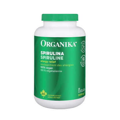 Organika Blue Green Algae Spirulina 500 mg 200 Capsules