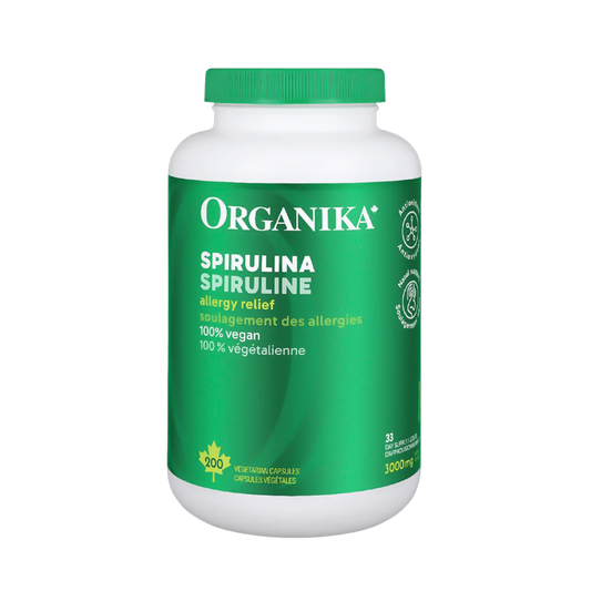 Organika Blue Green Algae Spirulina 500 mg 200 Capsules