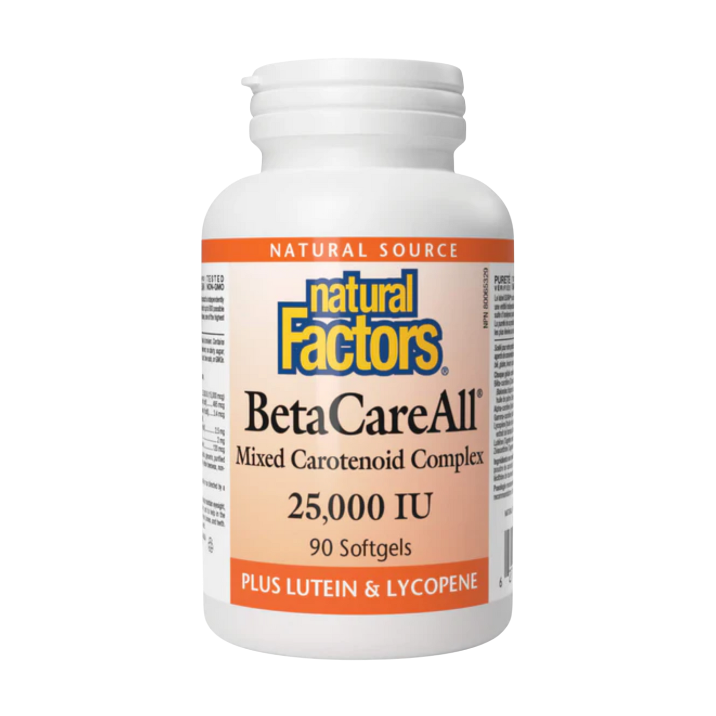 Natural Factors BetaCare All 25000 IU 180 Softgels