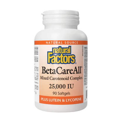 Natural Factors BetaCare All 25000 IU 180 Softgels