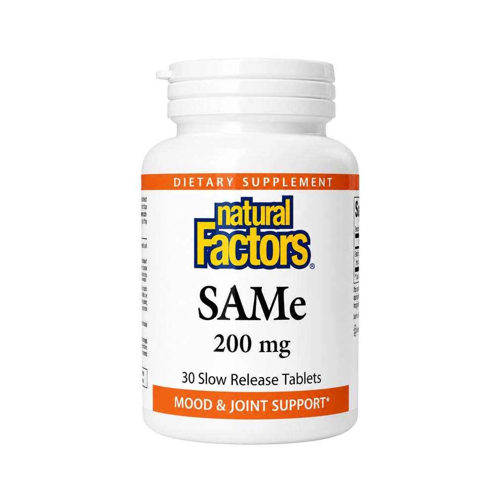 Natural Factors SAMe 200 mg 30 Coated Tablets