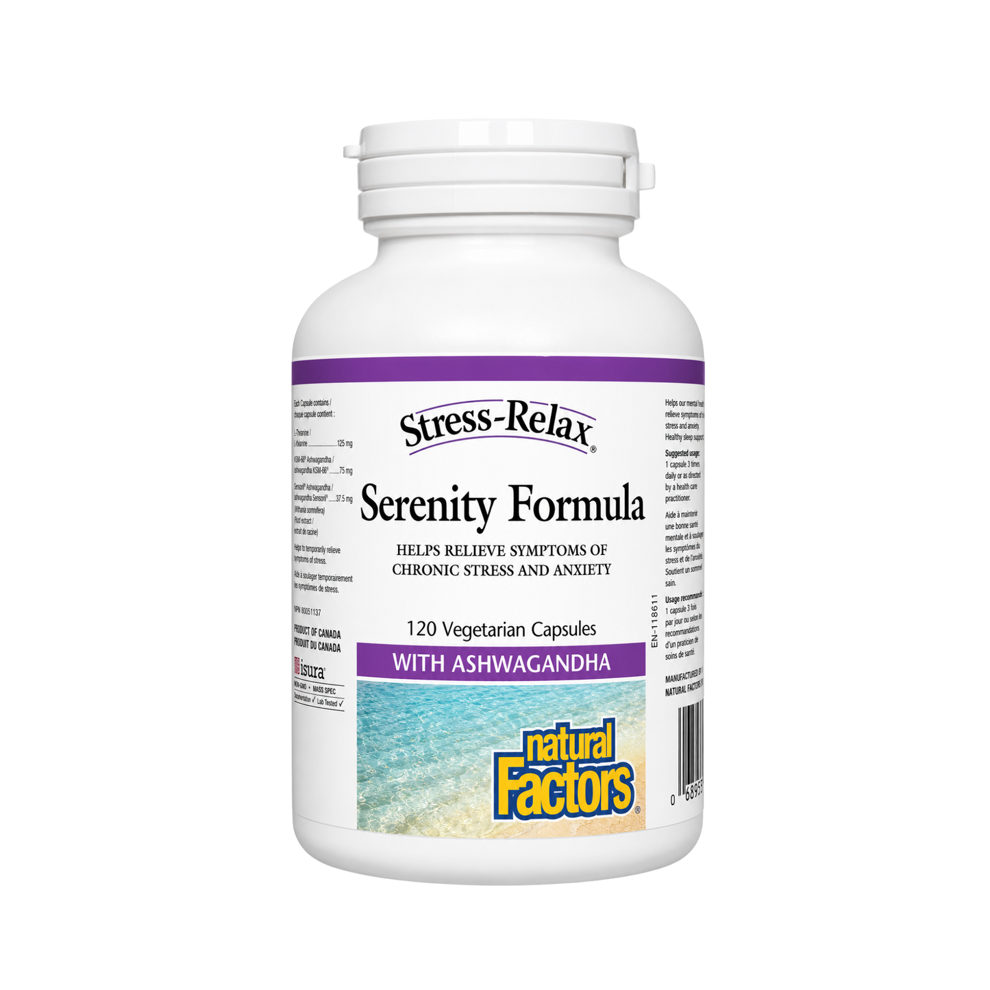 Natural Factors Stress-Relax Serenity Formula 120 Capsules