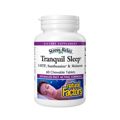 Natural Factors Tranquil Sleep 60 Chewable Tablets