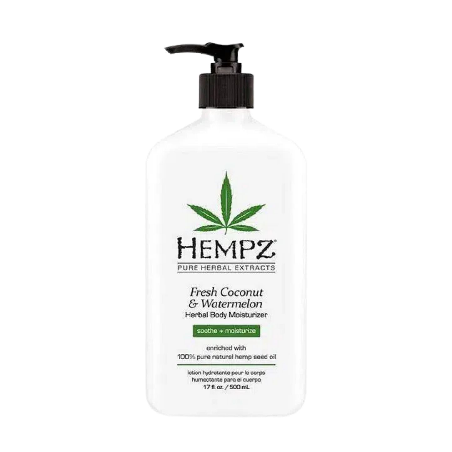 Hempz Fresh Coconut and Watermelon Herbal Body Moisturizer 500 mL