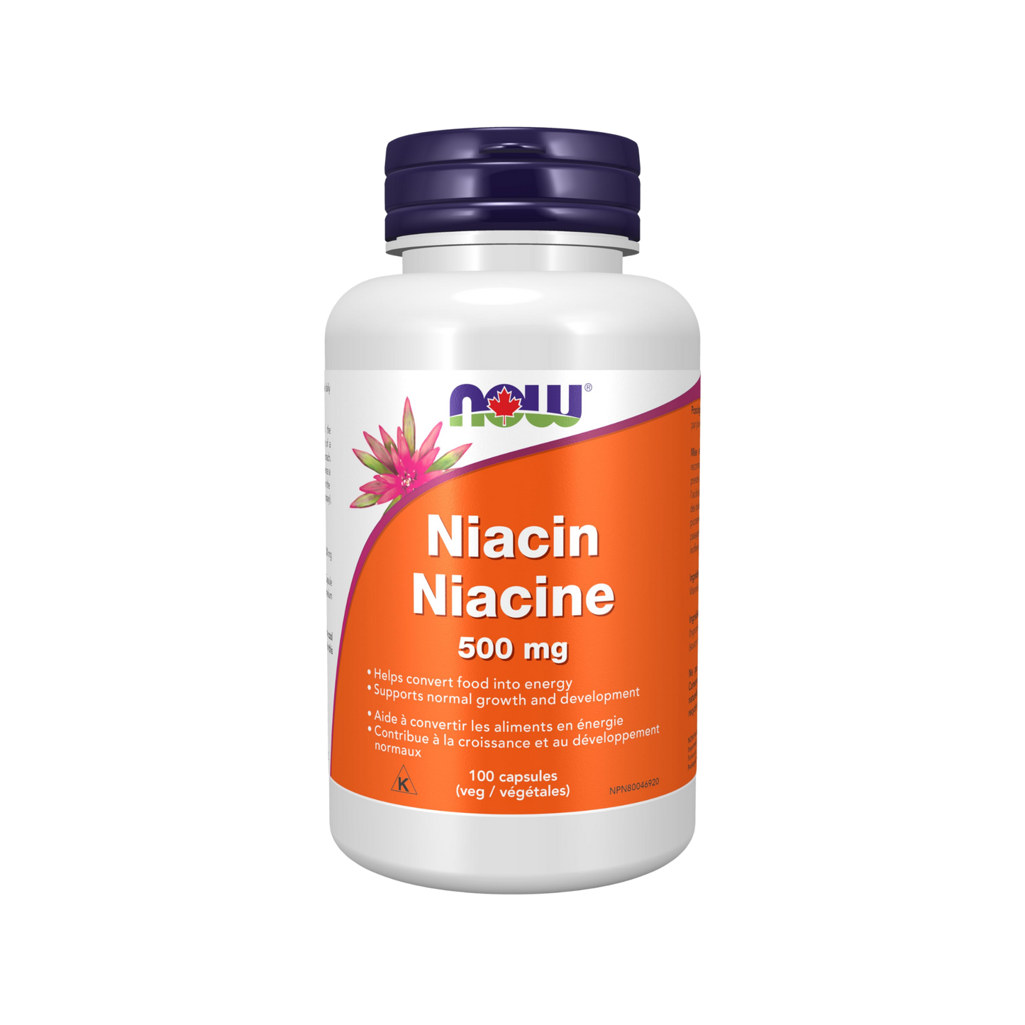 NOW Niacin 500 mg 100 Capsules