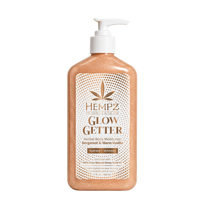 Hempz Glow Getter Herbal Body Moisturizer Bergamot Warm Vanilla