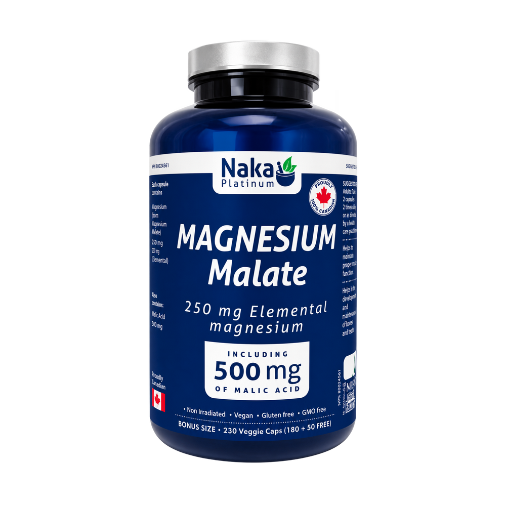 Naka Magnesium Malate 200 Capsules