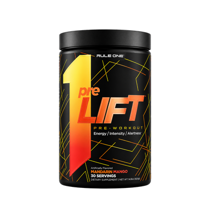 Rule One Pre-Lift Pre-Workout Mandarin Mango 30 Servings