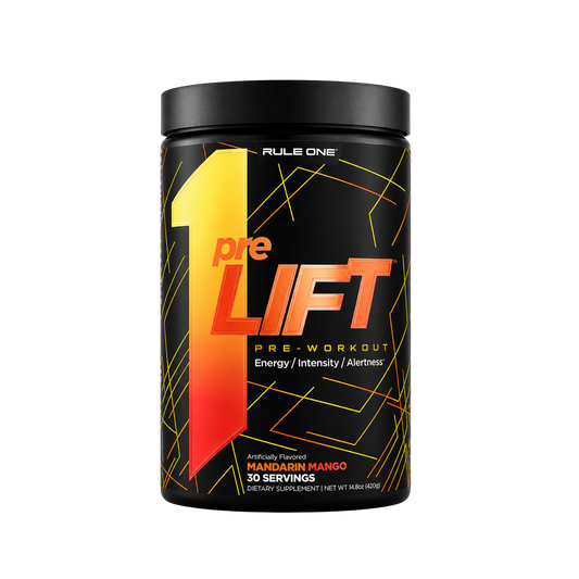 Rule One Pre-Lift Pre-Workout Mandarin Mango 30 Servings