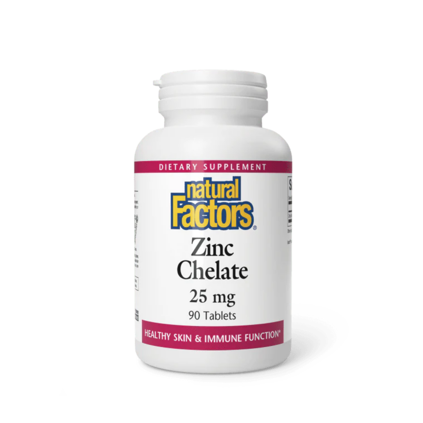 Natural Factors Zinc Chelate 25 mg 90 Tablets