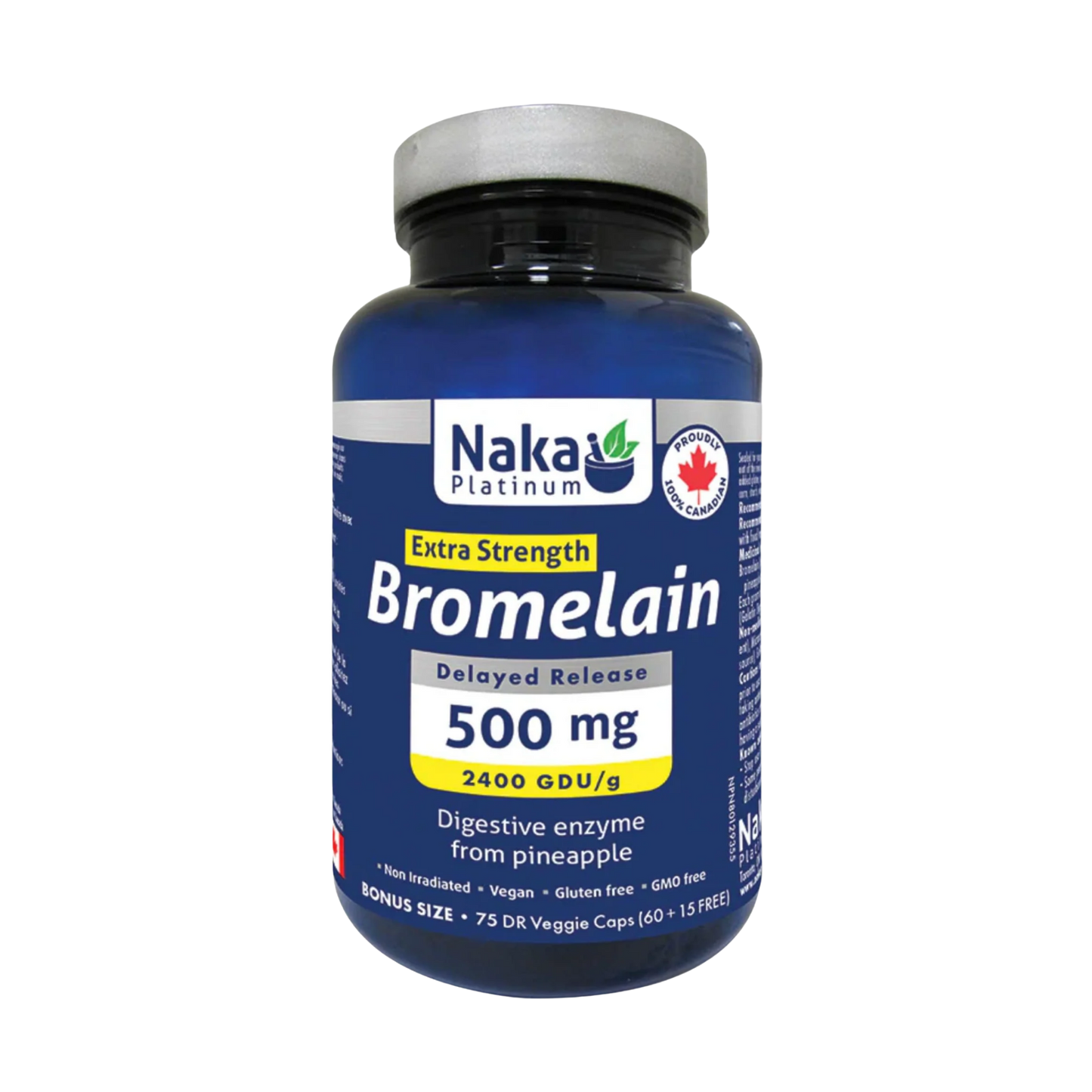 Naka Platinum Bromelain 2400 GDU 500mg