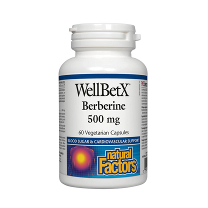 Natural Factors WellBetX Berberine 500mg 60 Capsules