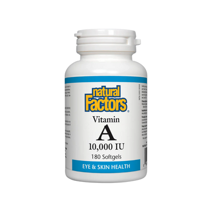 Natural Factors Vitamin A 10,000 IU 180 Softgels
