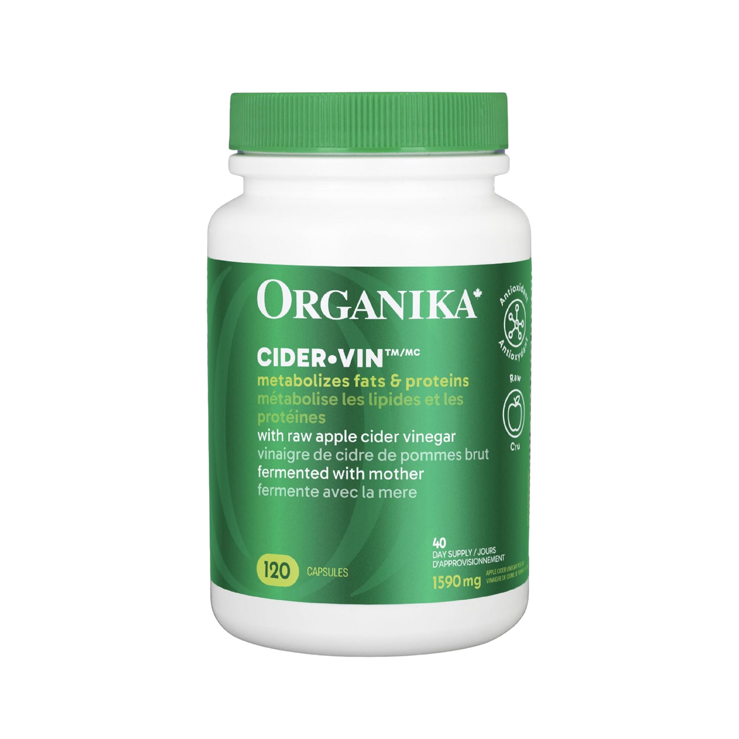 Organika Cider Vin 120 Caps