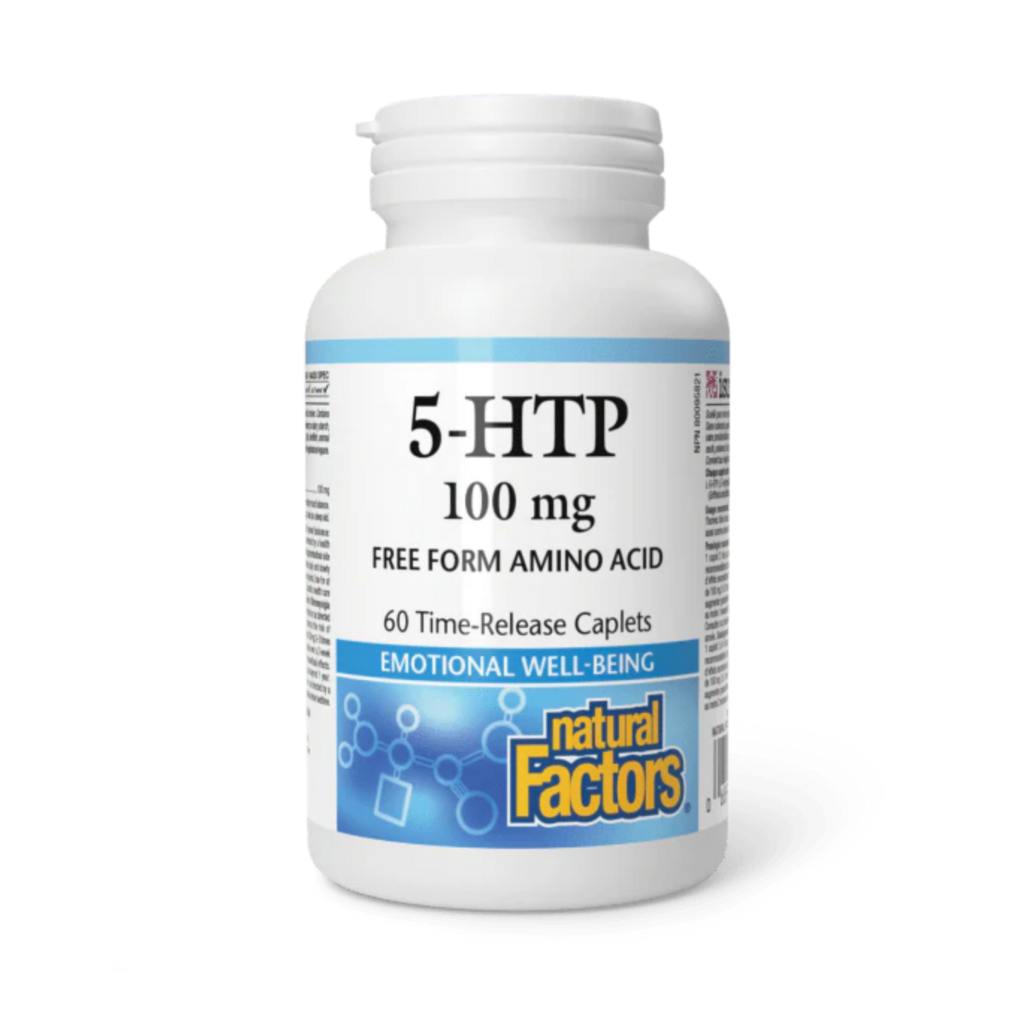 Natural Factors 5-HTP 100 mg Time Release 60 Caplets