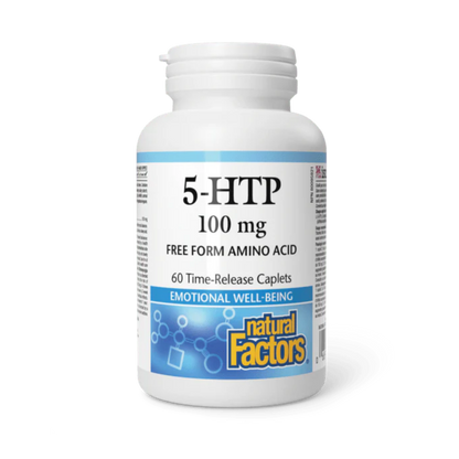 Natural Factors 5-HTP 100 mg Time Release 60 Caplets