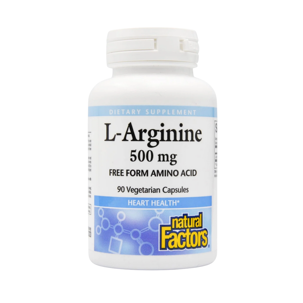Natural Factors L-Arginine 500mg 90 Veggie Caps