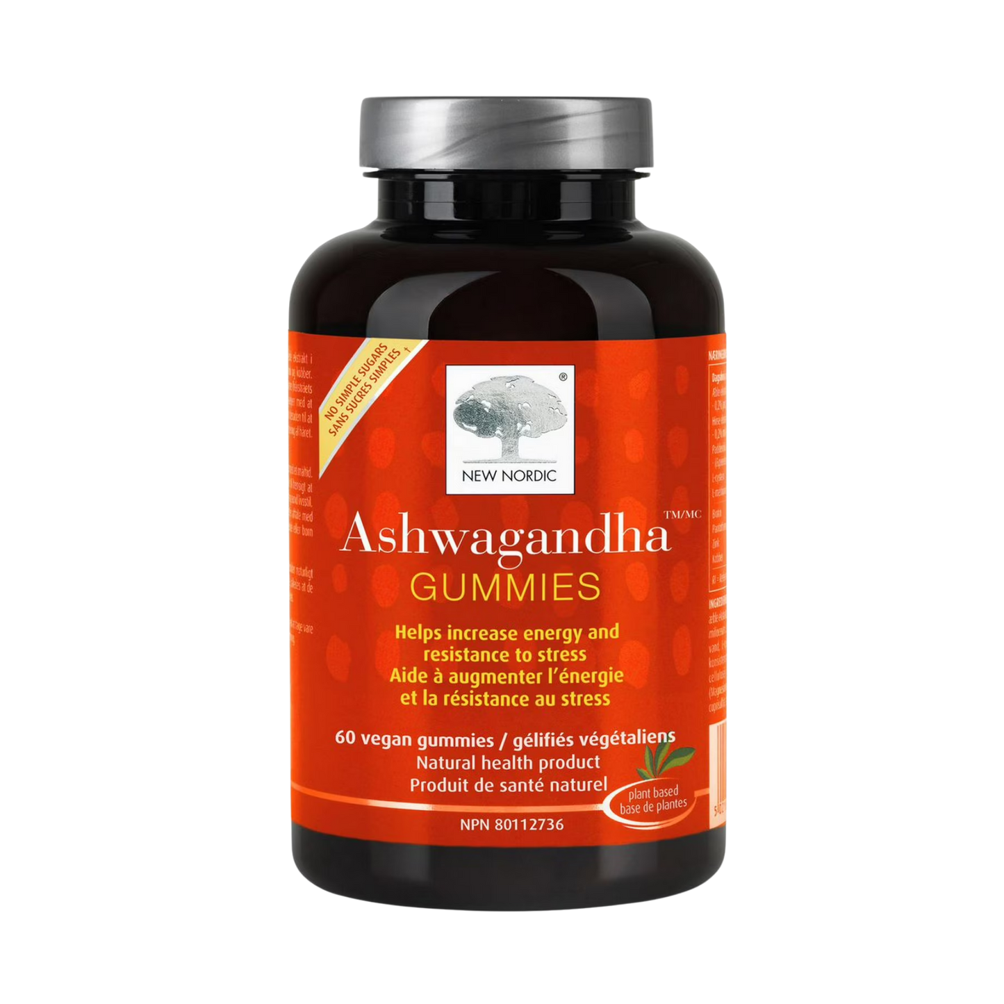 New Nordic Ashwagandha Gummies 60 Gummies Peach Mango