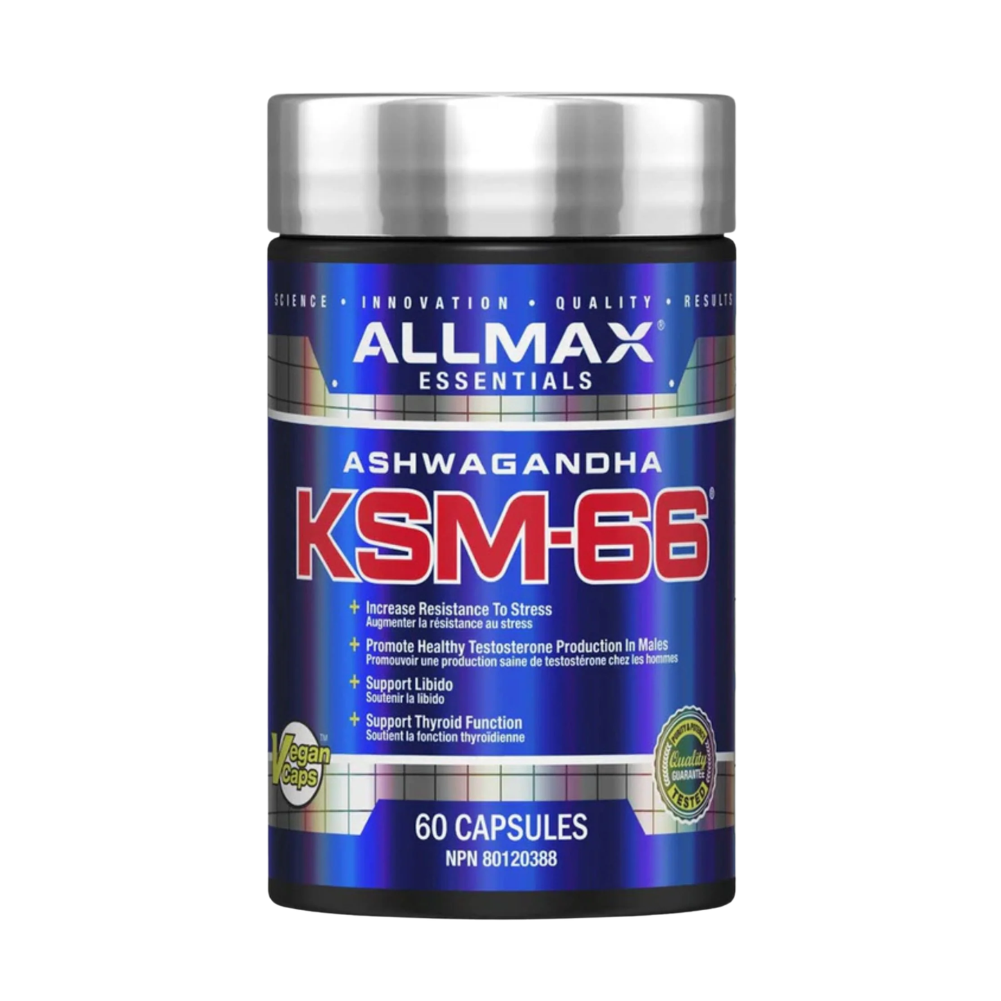 Allmax KSM-66 Ashwagandha 600 mg 60 Capsules