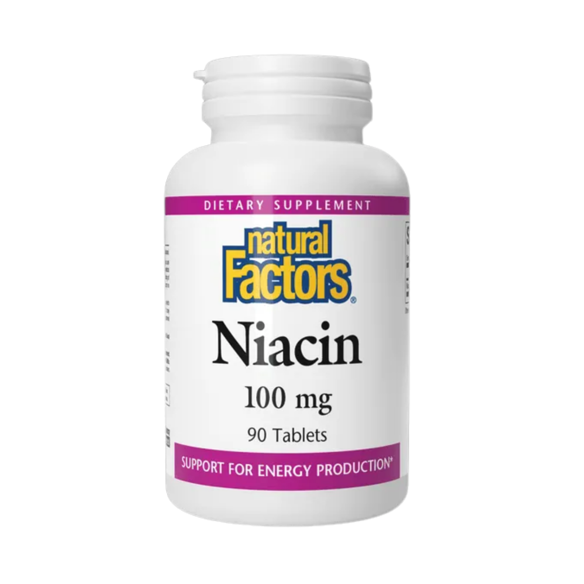 Natural Factors Niacin 500 mg 90 Tablets
