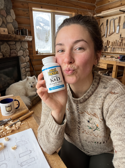 Natural Factors Vitamin K+D 60 Softgels