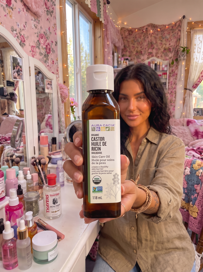Aura Cacia Organic Castor Skin Care Oil 118 mL