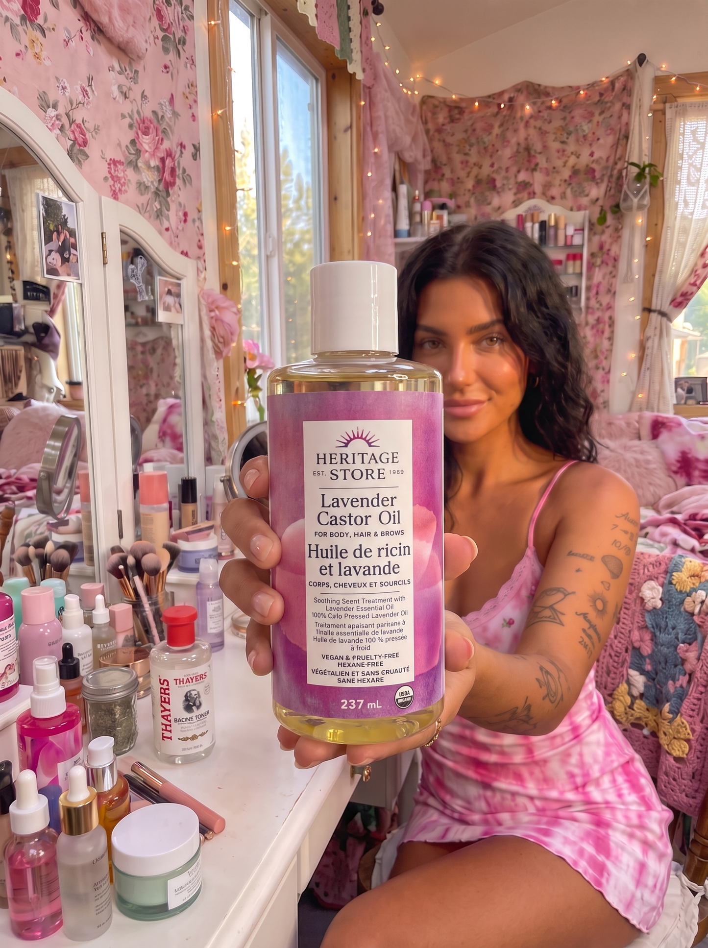 Heritage Store Lavender Castor Oil 237 mL