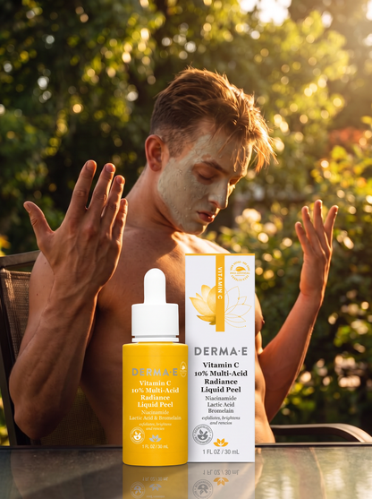 Derma E Brightening 10 Percent Multi-Acid Radiance Liquid Peel 30 mL