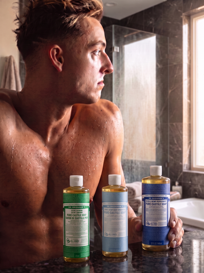 Dr Bronner's 18-in-1 Peppermint Pure Castile Soap 473 mL