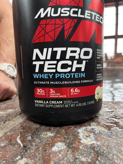 MuscleTech NitroTech Whey Protein Vanilla Cream