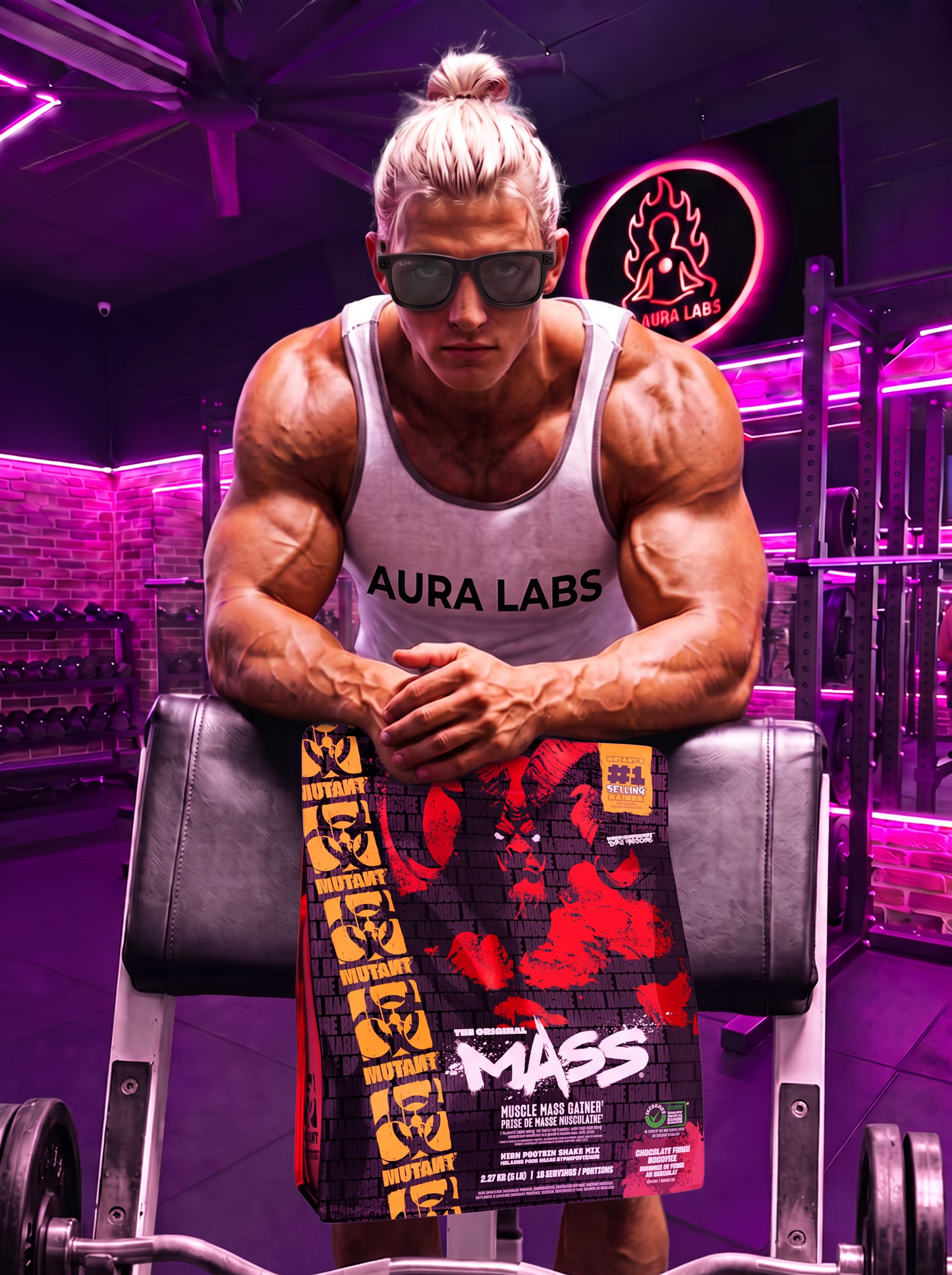 Mutant Mass Chocolate Fudge 15 lb