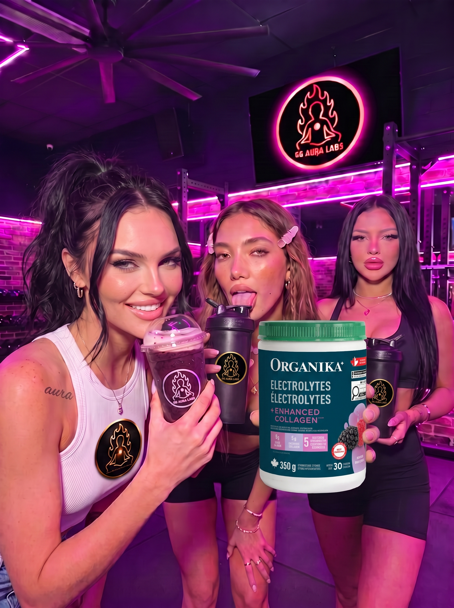 Organika Electrolytes Plus Enhanced Collagen Zesty Lemon Berry 360 g