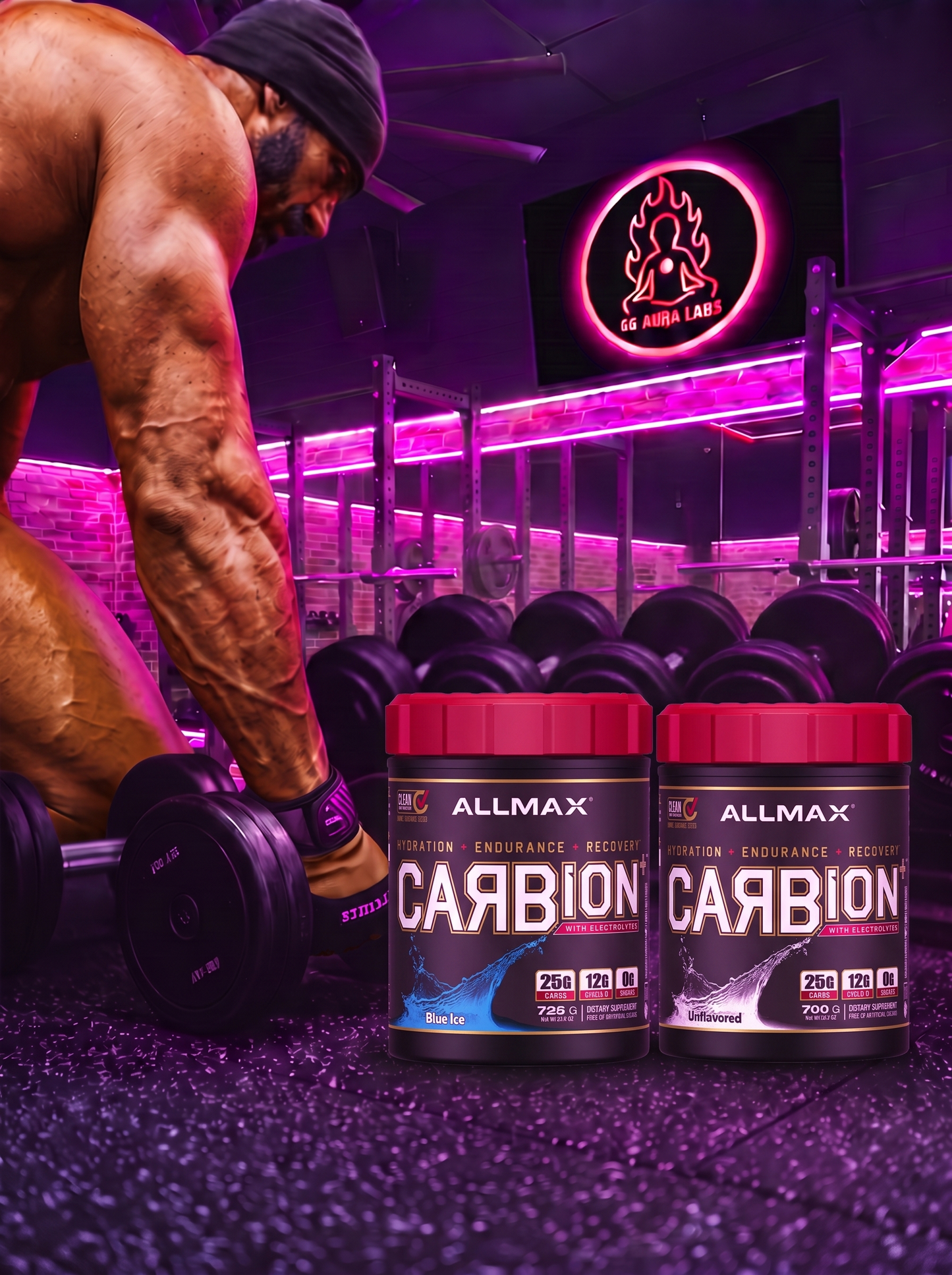 Allmax CARBION with Electrolytes Blue Ice 725 g