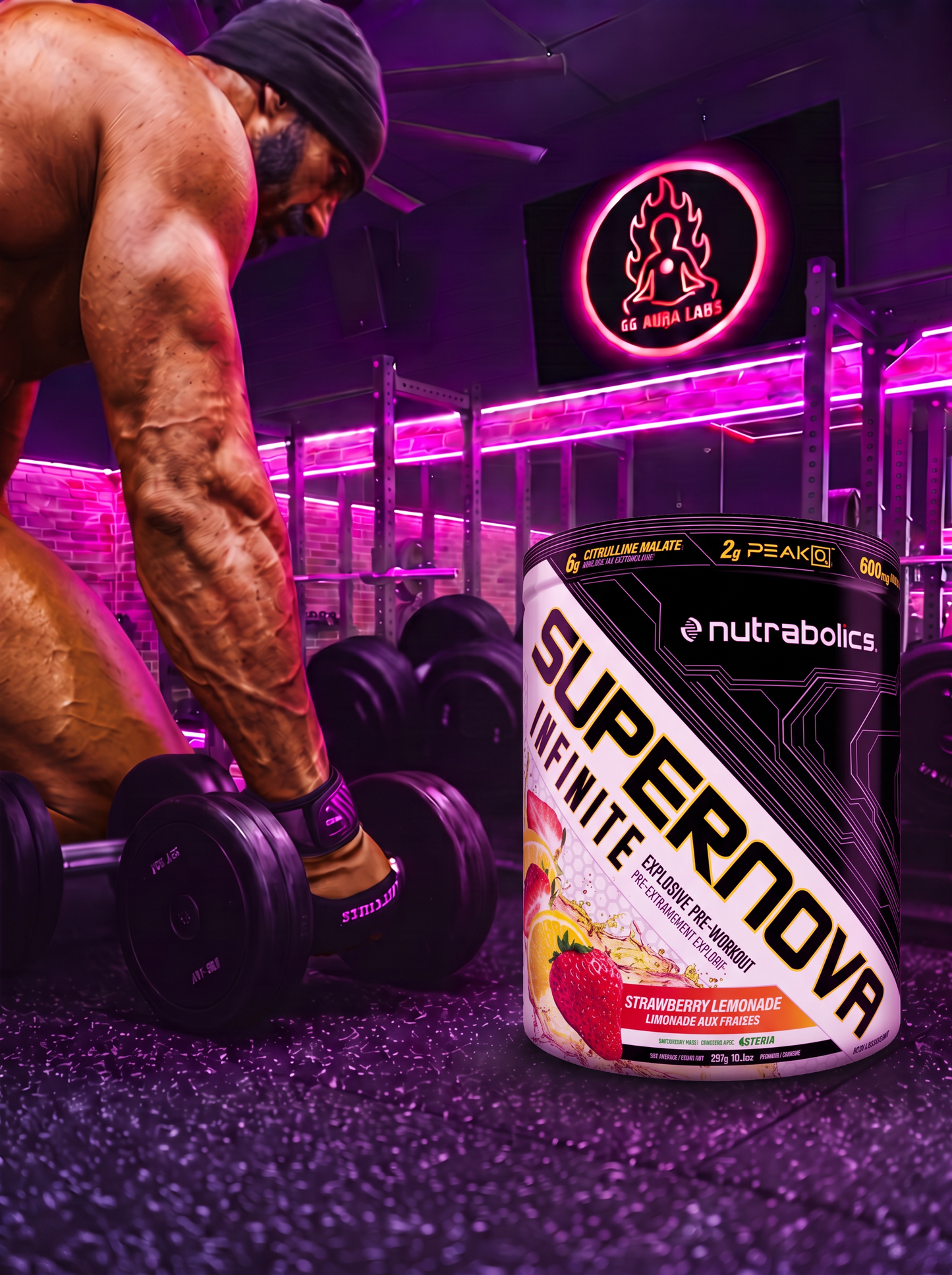 Nutrabolics Supernova Infinite Pre-Workout Strawberry Lemonade