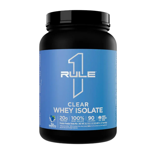 Rule One Clear Whey Isolate Blue Raspberry 1.52 lb 27 Servings