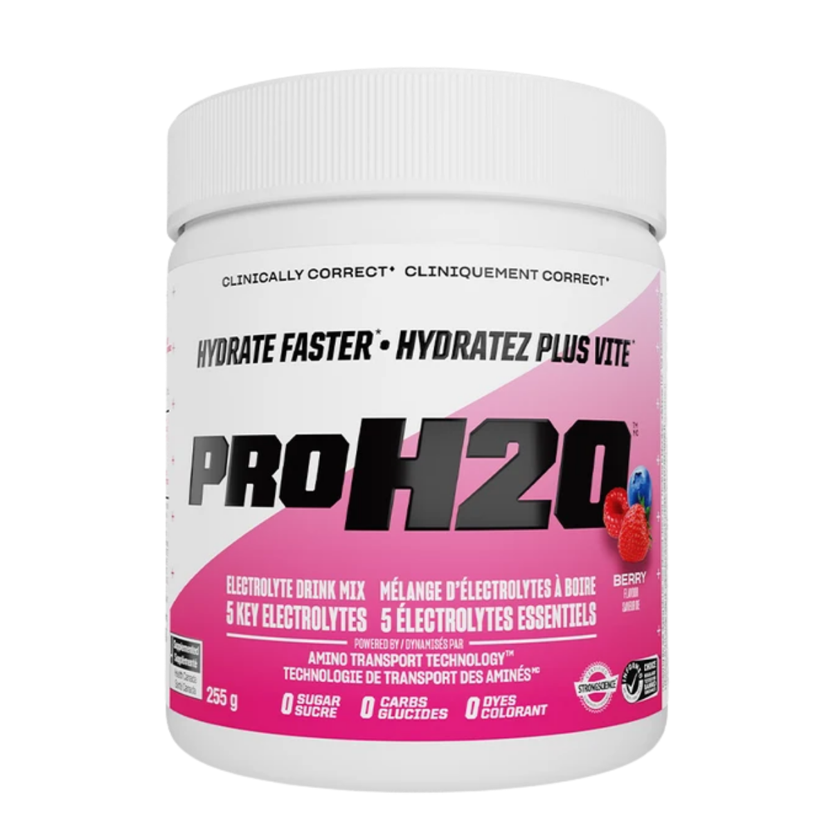 PVL Pro H2O Electrolyte Drink Mix Berry 255 g